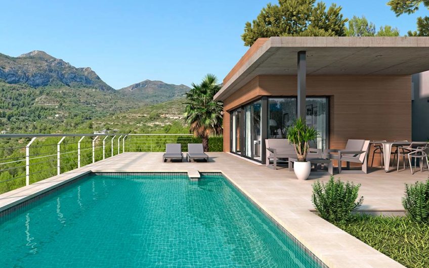 Moderno chalet con piscina privada e impresionantes vistas en Pedreguer